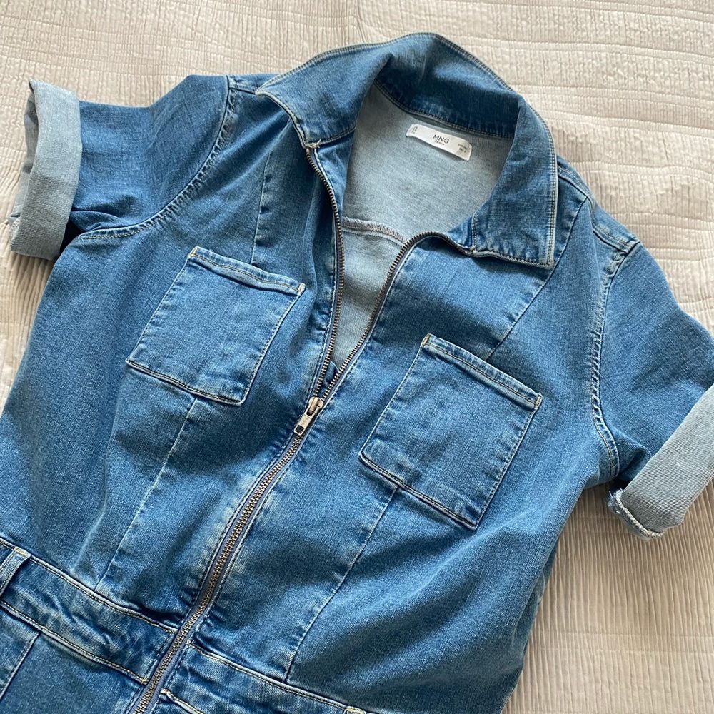 Mango denim jumpsuit